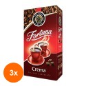 Set 3 x Cafea Macinata Fortuna Crema, 250 g