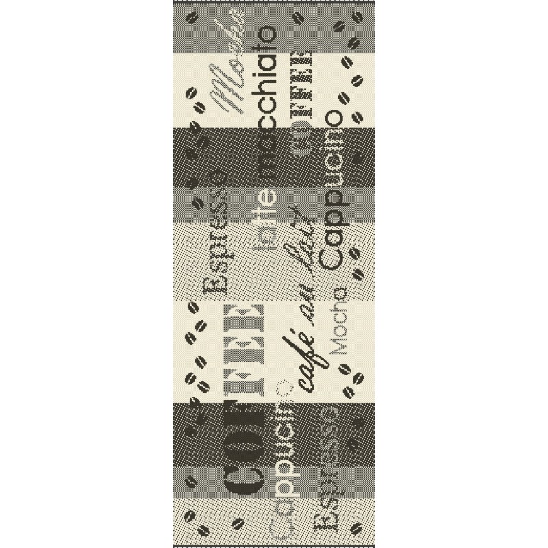 Covor pentru Bucatarie Gri, Antiderapant, 133 cm x 195 cm, Flex 19052-08