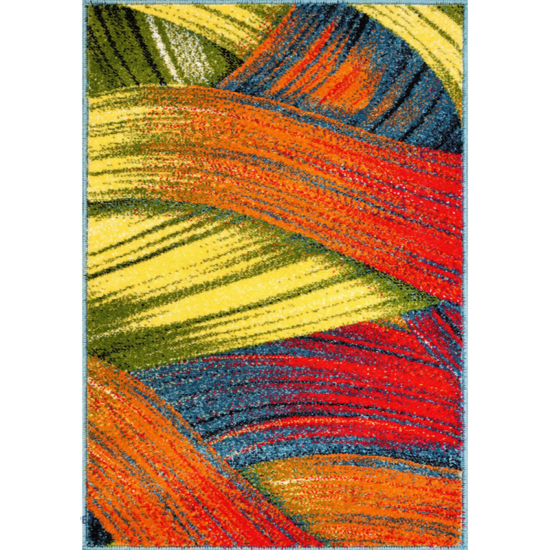 Covor Dreptunghiular Modern, 120 x 170 cm, Multicolor, Kolibri Feather 11018