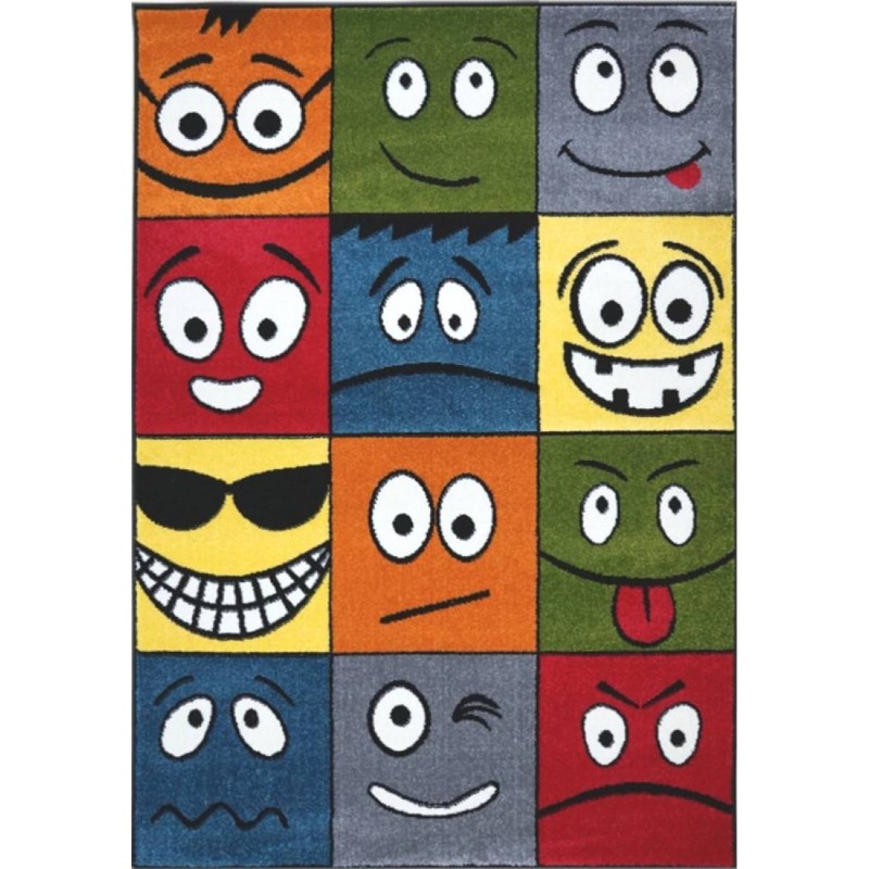 Covor pentru Copii, 80 x 150 cm, Multicolor, Dreptunghiular, Kolibri Smile 11177
