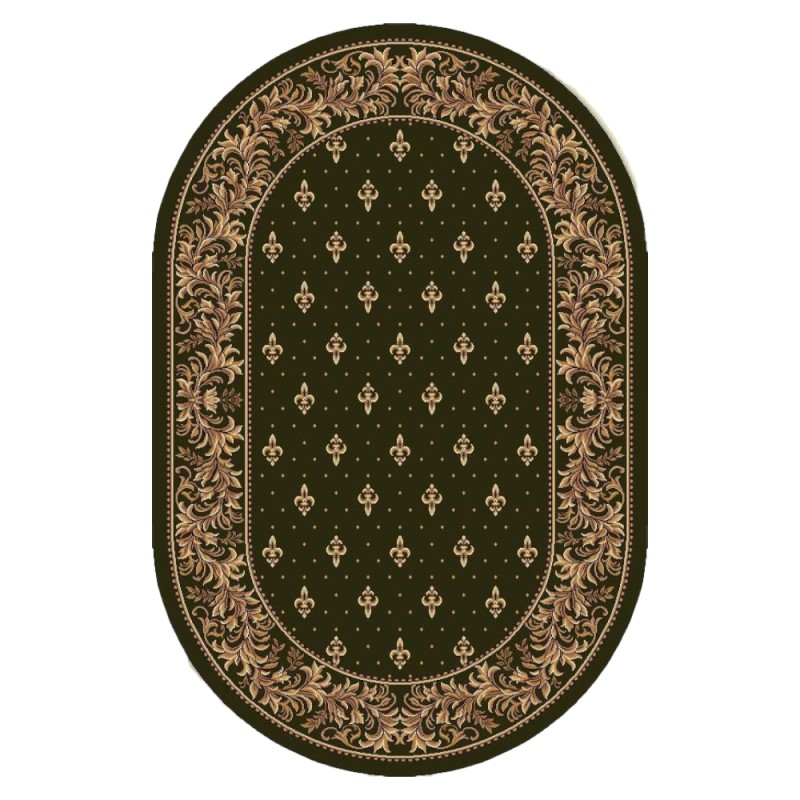 Covor Bisericesc Oval, 80 x 150 cm, Verde, Lotos 15033/310