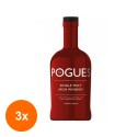 Set 3 x Whisky Irlandez Single Malt Pogues, Alcool 40%, 0.7 l