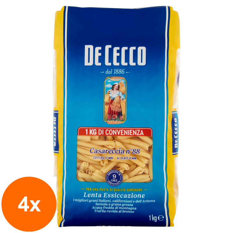 Set 4 x Paste Casareccia, De Cecco, 1 Kg