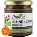 Set 2 x Crema BIO de Alune cu Cacao, Vegana 220 g, Pronat