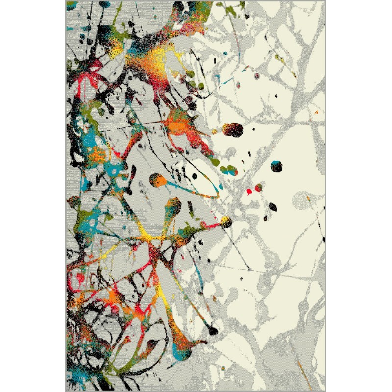 Covor Dreptunghiular, 200 x 300 cm, Gri, Kolibri Abstract 11187