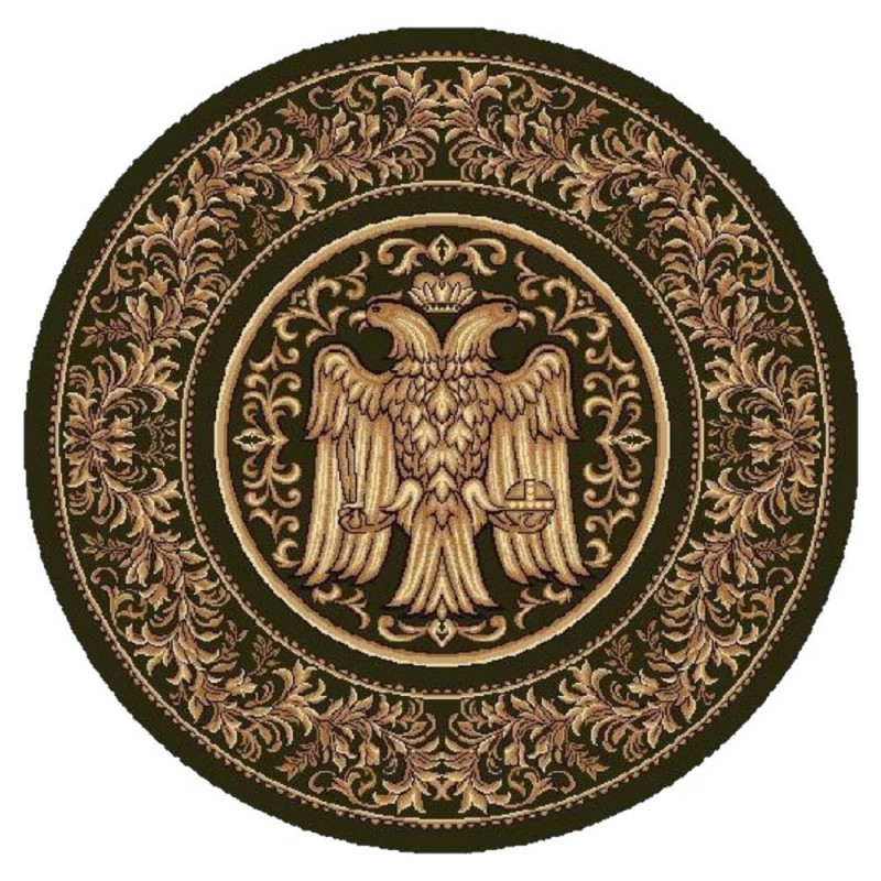 Covor Bisericesc Rotund, 150 x 150 cm, Verde, Lotos 15032/210