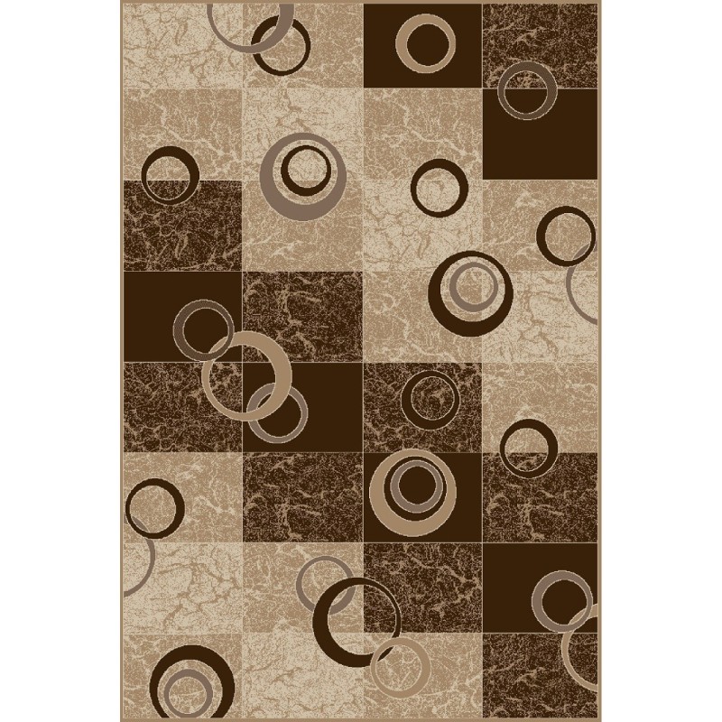 Covor Dreptunghiular, 50 x 80 cm, Crem / Maro, Daffi 13058