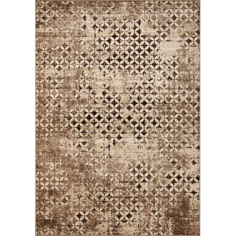 Covor Dreptunghiular, 60 x 110 cm, Crem / Maro, Daffi 13156