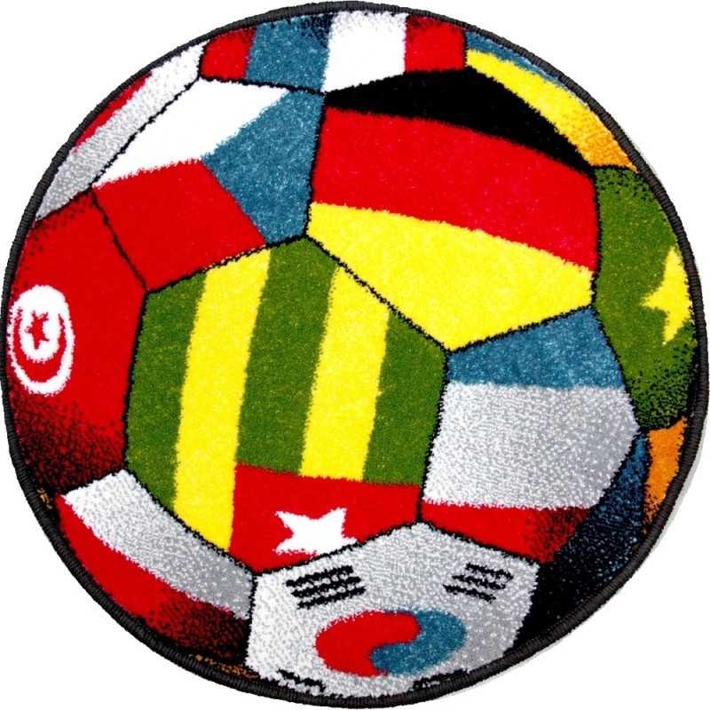 Covor Rotund Multicolor, 67 x 67 cm, Kolibri Model UEFA 11110-180