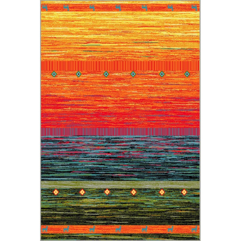Covor Dreptunghiular, 160 x 230 cm, Multicolor, Kolibri Country 11130