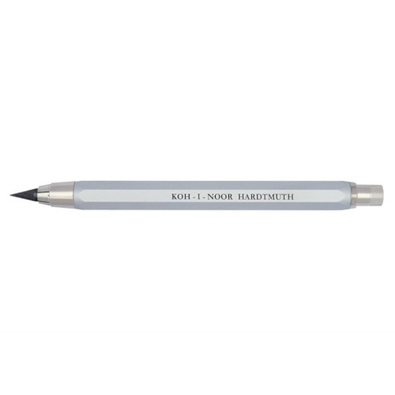Creion Mecanic Metalic cu Ascutitoare, 5.6 mm, Argintiu, Koh-I-Noor