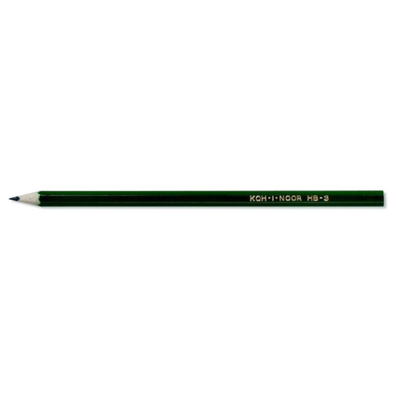 Creion Grafit fara Guma, Verde, Tarie HB, Koh-I-Noor