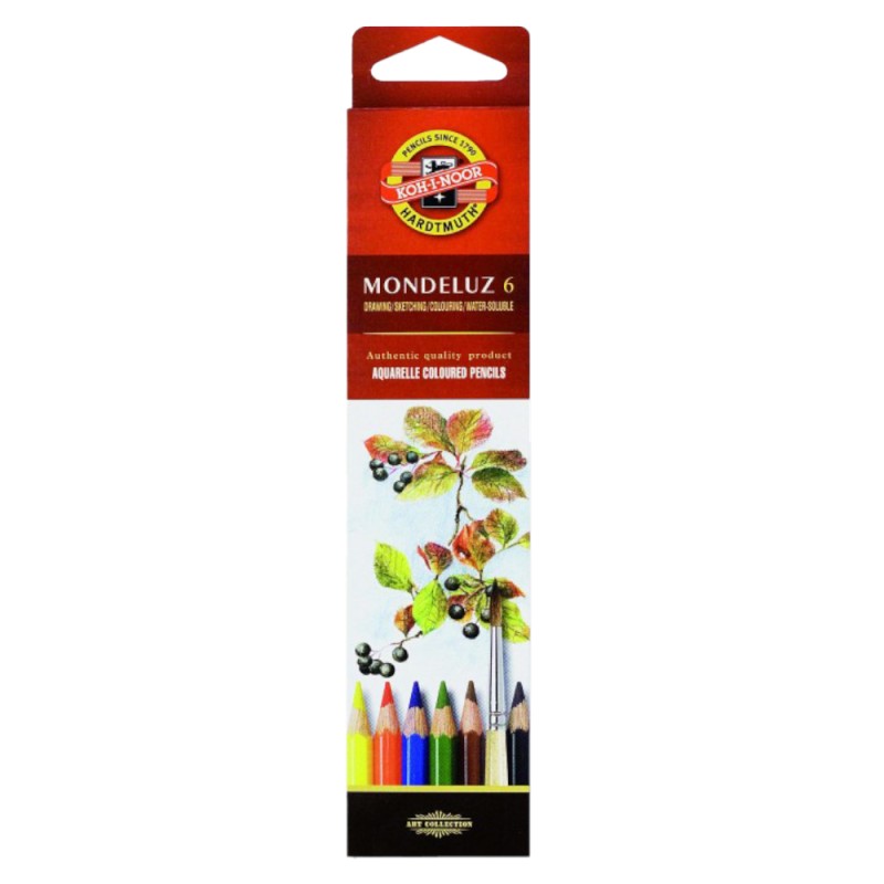Creioane Colorate Aquarell, Colectie Fructe, 6 Culori