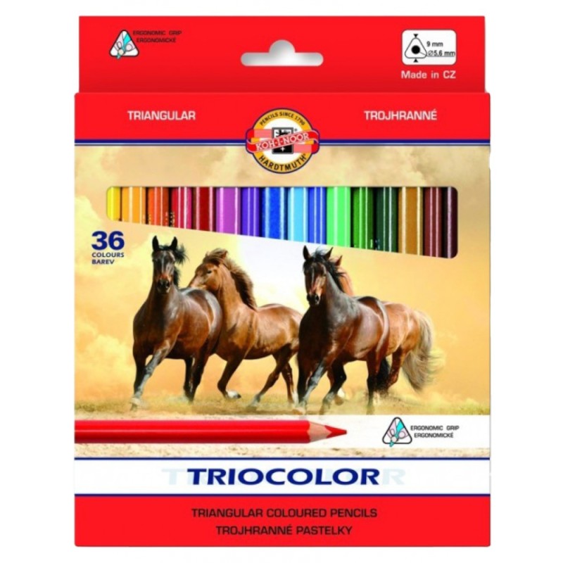 KOH-I-NOOR Magic Jumbo – Set 5 Matite Colorate Con Mina Multicolore 5,6 Mm Effetto Magico - 3