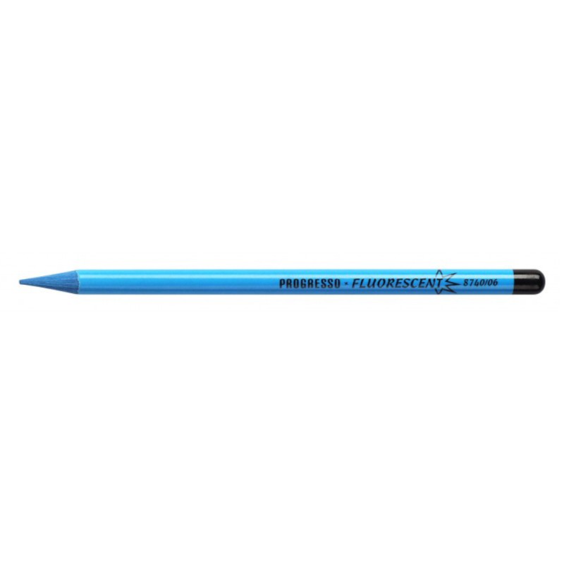 Creion Colorat fara lemn, Progresso, Albastru Fluorescent