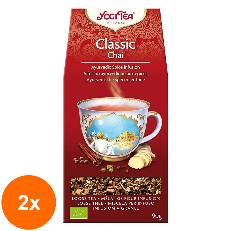 Set 2 x Ceai Bio Classic Chai, Yogi Tea, 90 g
