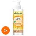 Set 2 x Lotiune de Corp Elmiplant Skin Nutries Glowing Energy Vitamin C si Turmeric, 400 ml