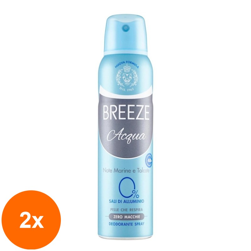 Set 2 x Deodorant Spray Aqua Breeze, 150 ml