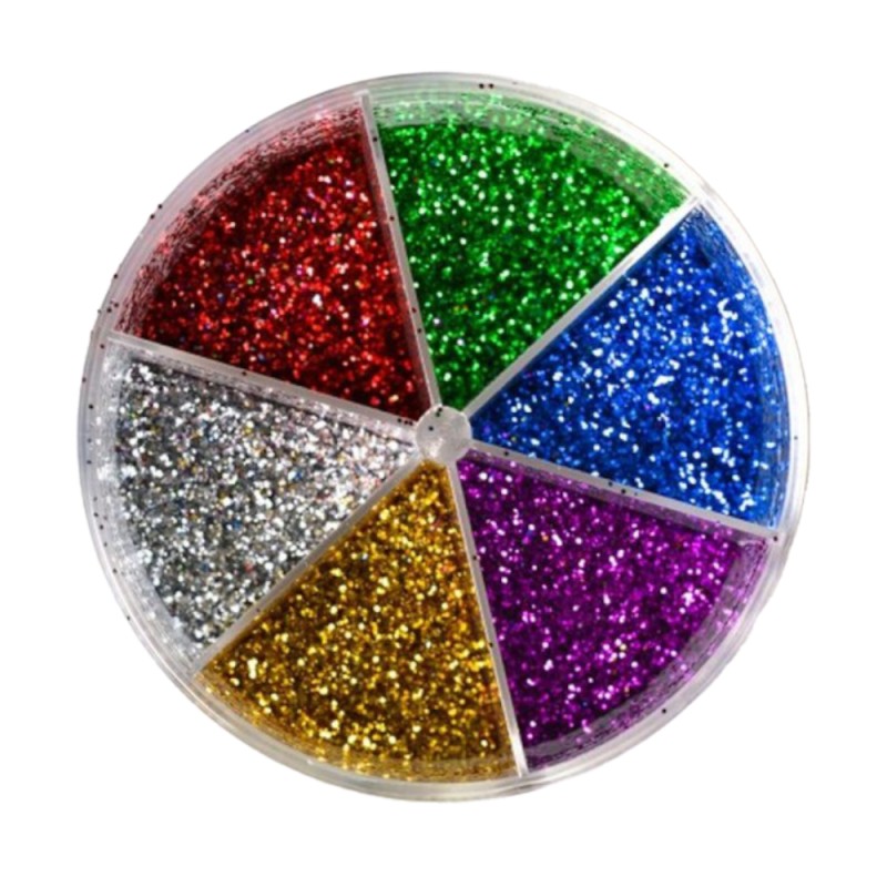 Seturi pentru Artizanat Glitter, Tip Shaker, 6 Culori