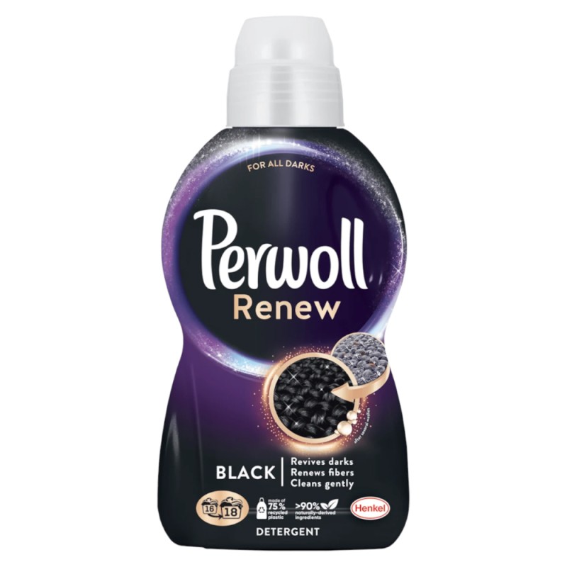 Detergent Lichid pentru Rufe Perwoll Renew Black, 18 Spalari, 990 ml