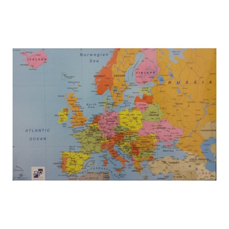 Mapa pentru Birou, Harta Europei, 68 x 44 cm