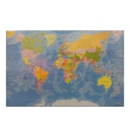 Mapa pentru Birou, Harta Lumii, 68 x 44 cm