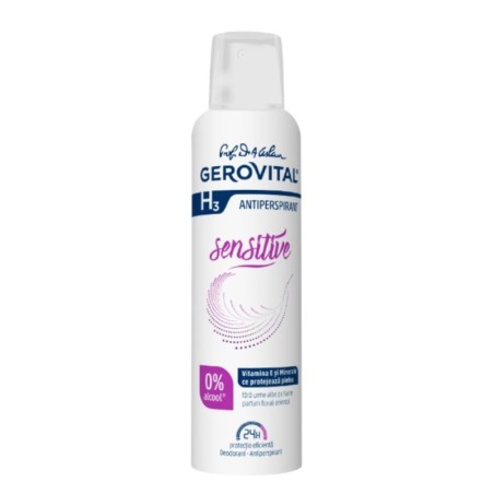 Deodorant Antiperspirant Gerovital Sensitive, 150 ml...