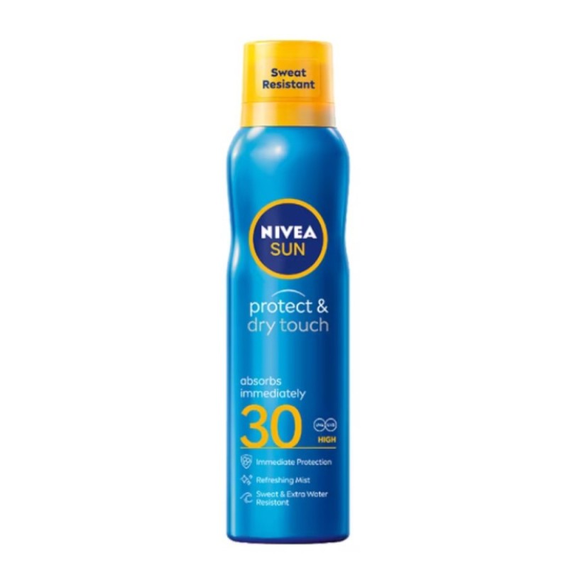 Spray cu Protectie Solara Nivea Sun Protect and Dry Sport, Spf 30, 150 ml