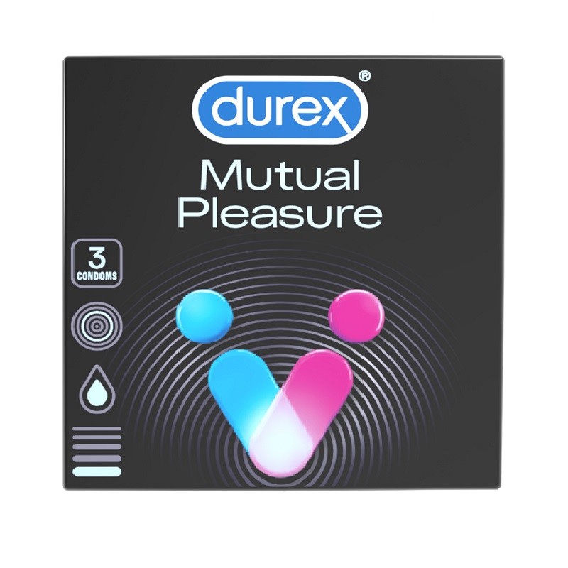 Prezervative Durex Mutual Pleasure, 3 Bucati