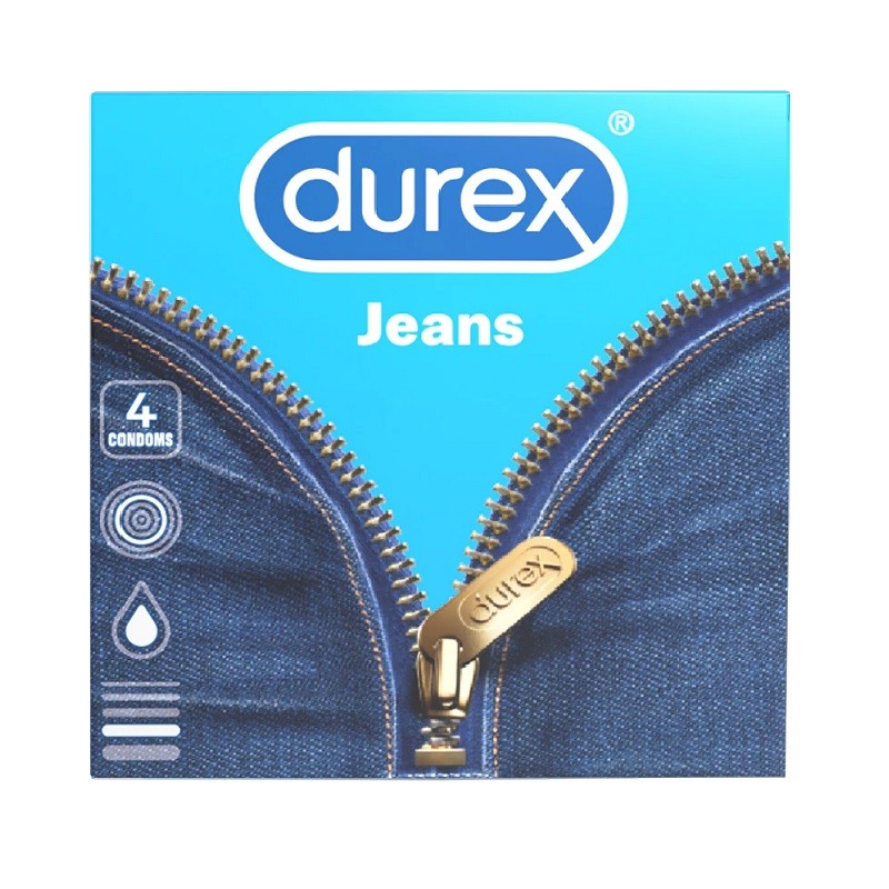 Prezervative Durex Jeans, 4 Bucati