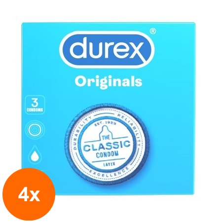 Set 4 x 3 Prezervative Durex Classic...