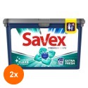 Set 2 x Detergent Capsule Gel Savex Extra Fresh, 14 Spalari