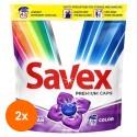 Set 2 x Detergent Capsule Gel Savex Color, 42 Spalari