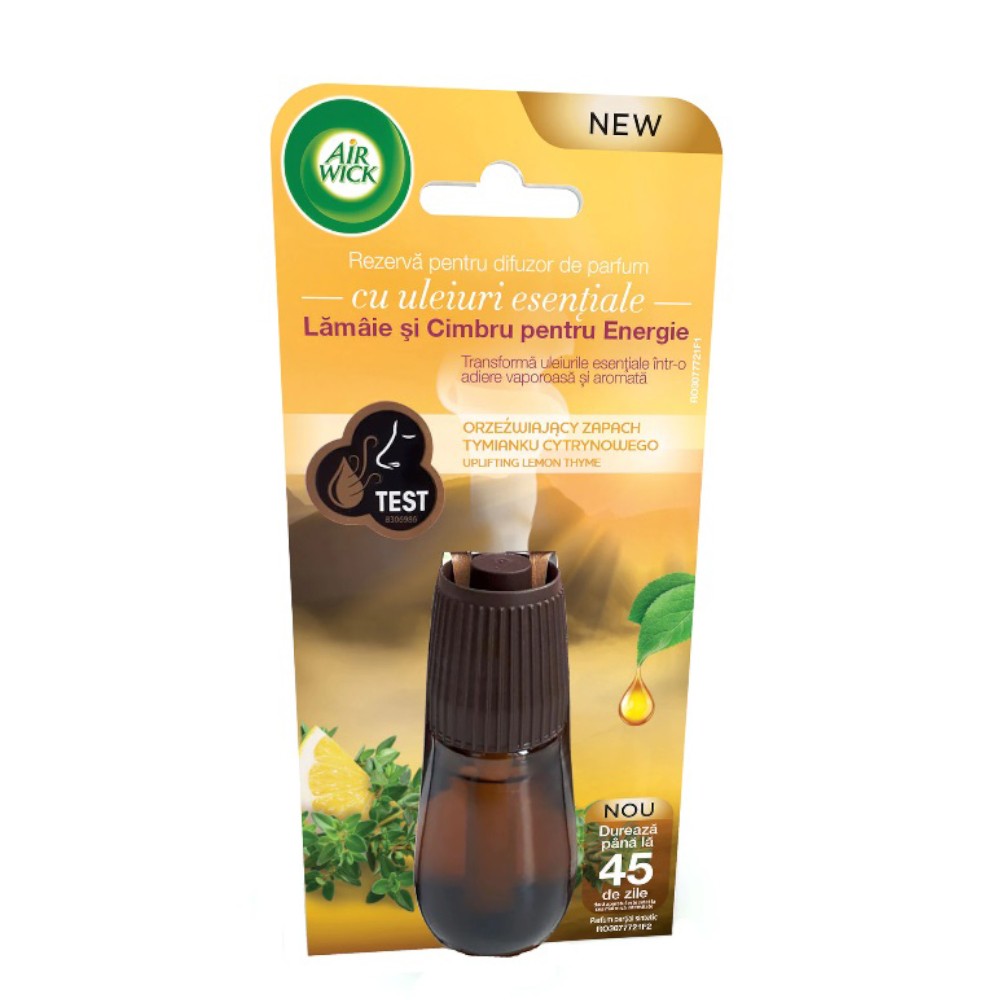 Rezerva pentru Difuzor de Parfum cu Uleiuri Esentiale Air Wick Aroma Mist, Lamaie, 20 ml