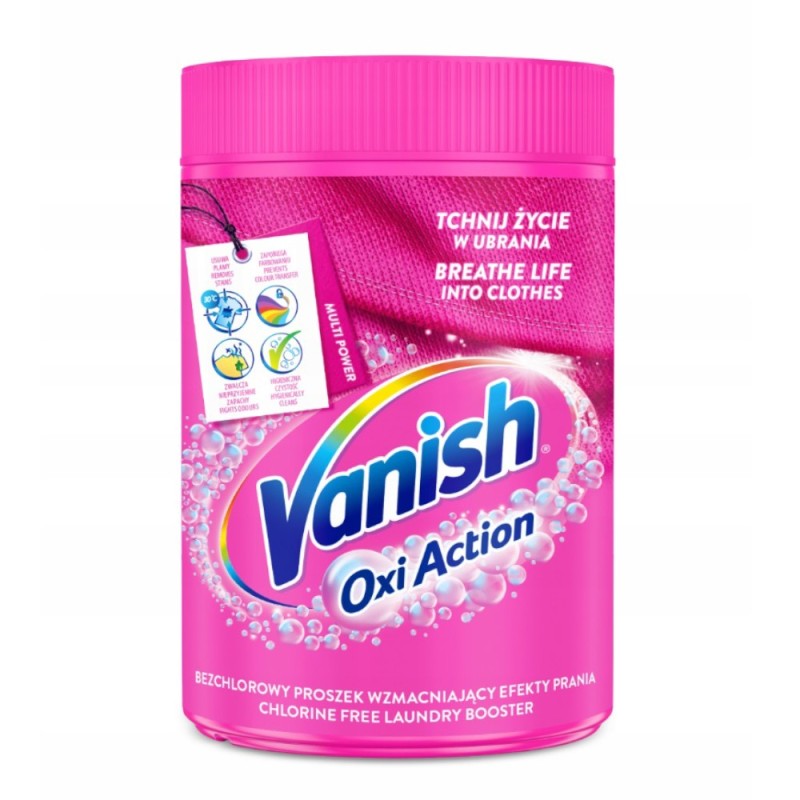 Pudra pentru Indepartarea Petelor Vanish Oxi Pink, 500 g