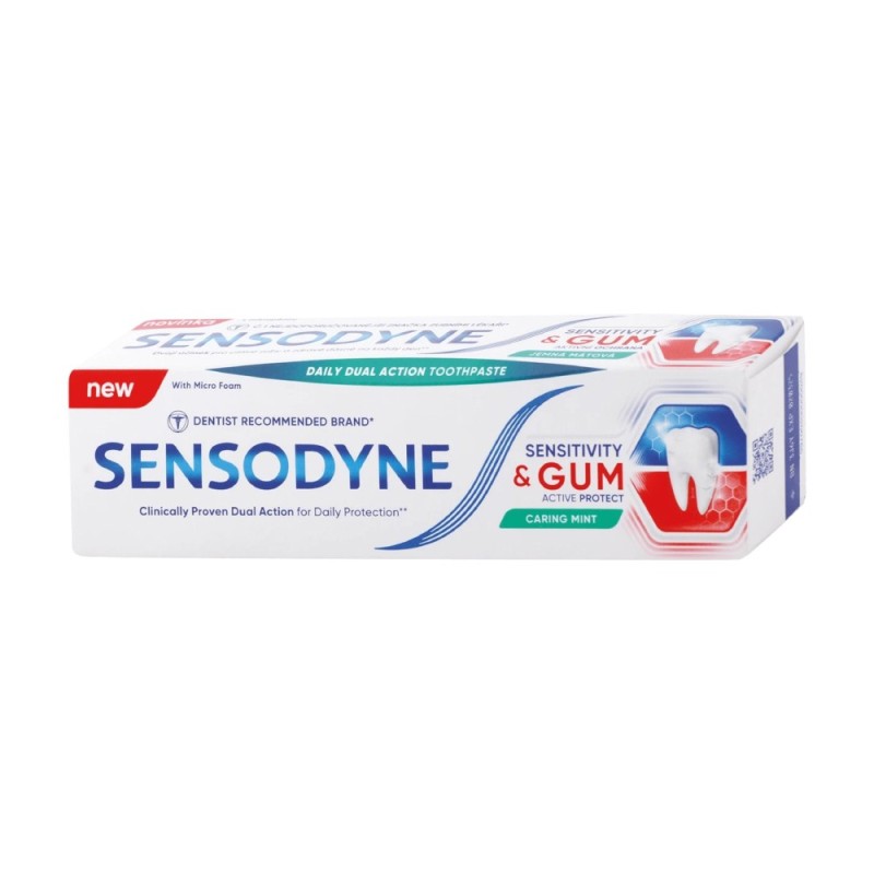 Pasta de Dinti pentru Dinti Sensibili Sensodyne Sensitivity and Gum Active Protect, 75 ml