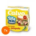 Set 7 x Ton pentru Sandvis cu Jalapeno Calvo 142 g