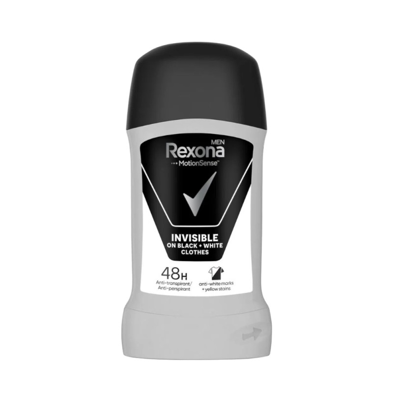 Deodorant Stick Rexona Men Invisible, pentru Barbati, 50 ml