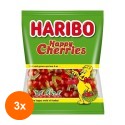 Set 3 x Jeleuri cu Cirese Haribo Happy Cherries, 100 g