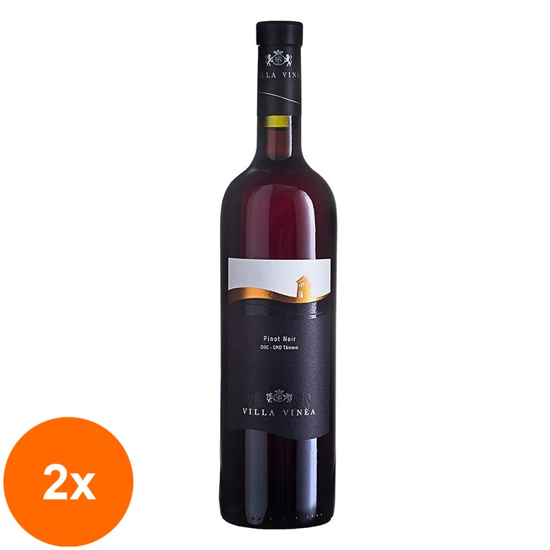 Set 2 x Vin Rosu Villa Vinea Selection Pinot Noir, Sec, 0.75 l