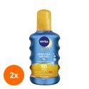 Set 2 x Spray cu Protectie Solara Nivea Sun Protect and Refresh Invisible, Spf 50, 200 ml