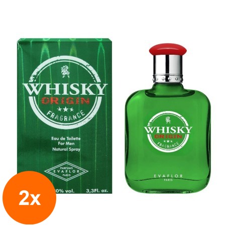 Set 2 x Apa de Toaleta Whisky Origin for Men, 100 ml...