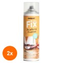 Set 2 x Spray fixativ Academy Ghiant, 500 ml