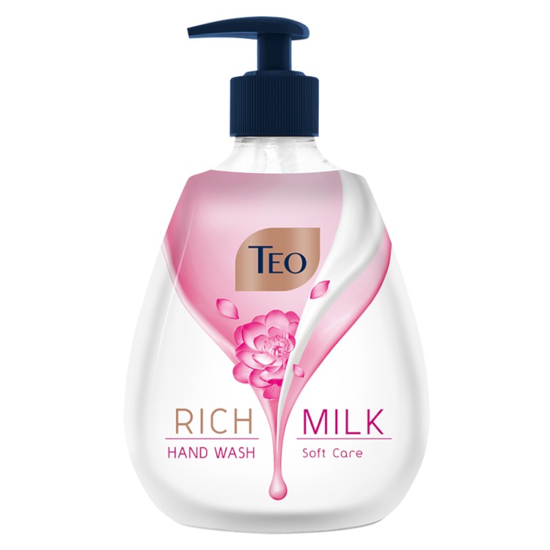 Sapun Lichid Teo Rich Milk Soft Care, 400 ml