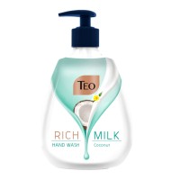 Sapun Lichid Teo Rich Milk Coconut, 400 ml