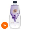 Set 3 x Rezerva Sapun Lichid Teo Rich Milk Sensual Care, 800 ml
