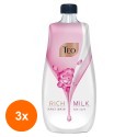 Set 3 x Rezerva Sapun Lichid Teo Rich Milk Soft Care, 800 ml
