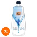 Set 3 x Rezerva Sapun Lichid Teo Rich Milk Delicate Care, 800 ml