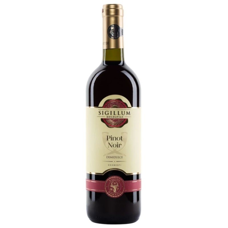 Vin Sigillum Moldaviae Pinot Noir, Rosu Demidulce, 0.75 l