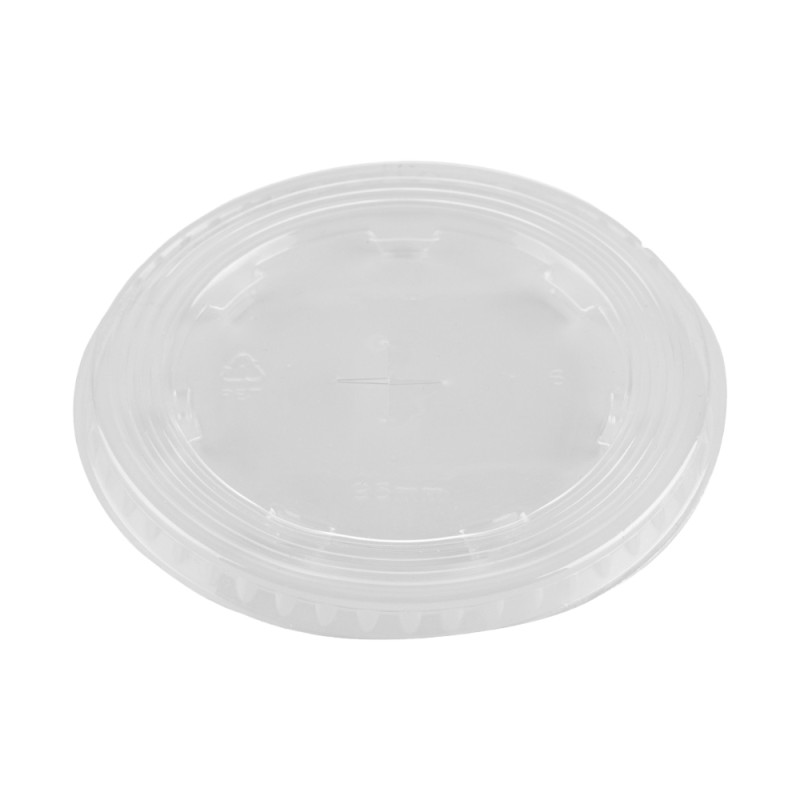 Capace Biodegradabile Compostabile rPET Plate Transparente, Gaura X, 95 mm, 50 Bucati